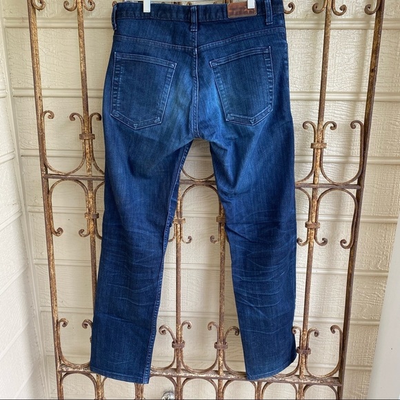 Dearborn Denim Distressed Dark Navy Stretch Jeans Size 31x29 - Picture 15 of 15